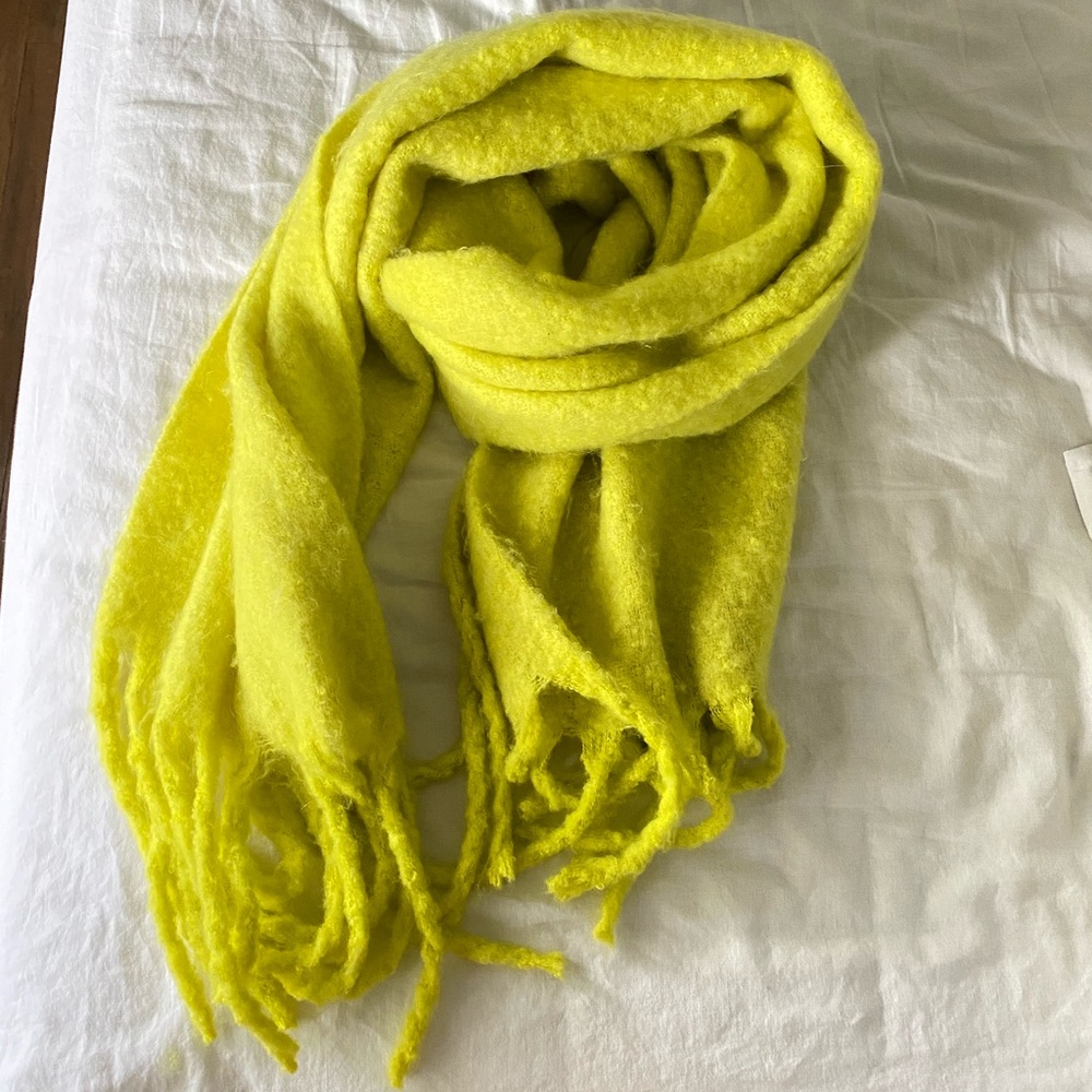 Urban Outfitters Oversized Fuzzy Fringed Scarf